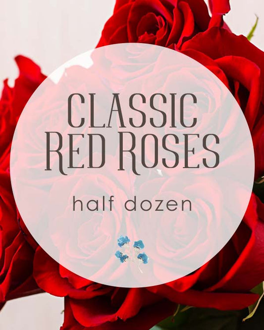 The Classic Red Rose - Half Dozen